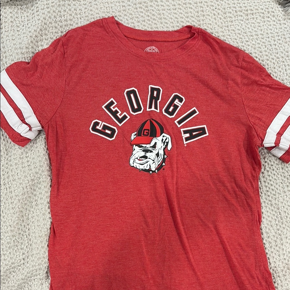 Rivalry Threads Red Georgia Bulldogs Short Sleeve Tee